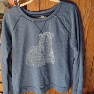 Old Navy Blue Sweatshirt with Bear Design